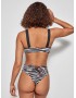Gisela 2/30132T, Bikini Top  Μαγιό  Διπλής Όψεως σε στυλ μπουστάκι με κορδόνια, ΜΑΥΡΟ